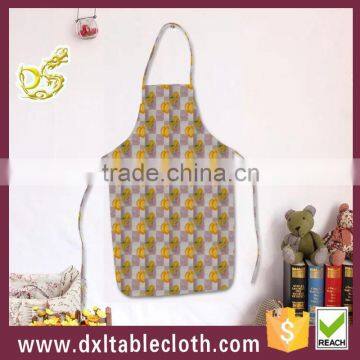 Plastic Anti oil Waterproof Printed fancy Bib kitchen Aprons pe apron