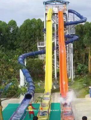 Guangzhou water park equipment source manufacturers high-speed combined water slide large-scale water park equipment manufacturing