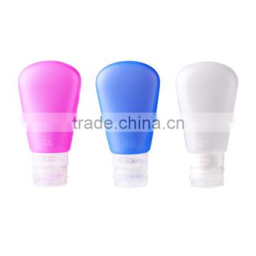 Hot sale silicone plastic cosmetic bottles