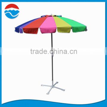 7 Ft wholesale Wind Vent Rainbow Umbrella