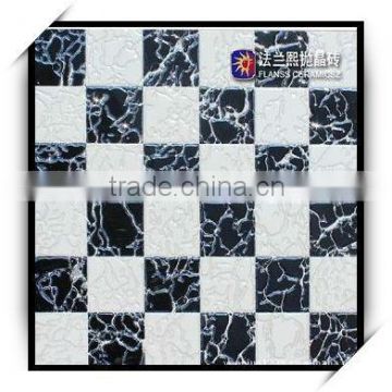 while and black onyx polished crystal tile
