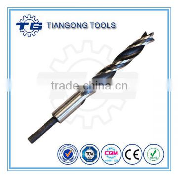 High quality bright and black finishing wood working drill with polished edge