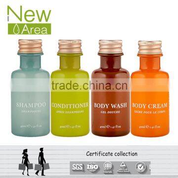 3-5 stars hotel hot sale disposable hotel cosmetic liquids shampoo&conditioner&bath gel