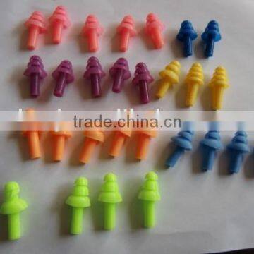 2016 silicone ear plugs 3 flange silicone ear plugs noise reduce safety silicone ear plug(SNR 29) factory in China
