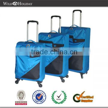 New design shinySuper Light weight trolley luggage set