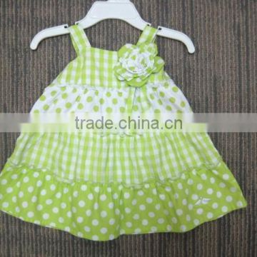 children fancy dress clothing china alibaba light green plaid kid fashion girl dress