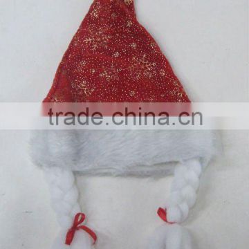glittery christmas hat