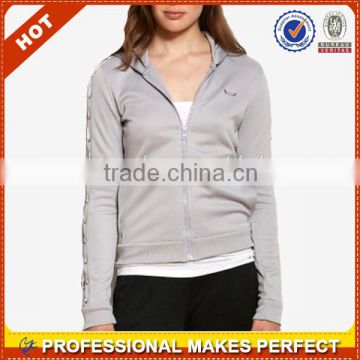 Custom plain slim fit hoodies for women(YCH-B0174)