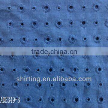 100%linen embroidery woven fabric with ready bulk high quality