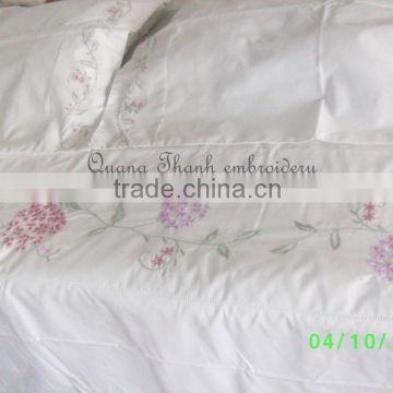 hand embroidery duvet cover