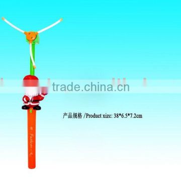 Battery Windmill With Light & Music.Santa Claus Toys