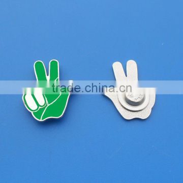 Cheap price custom metal hand shaped lapel pins