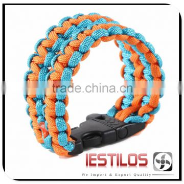 Cheap survival paracord bracelet for outdoor sport with buckle suvival rope