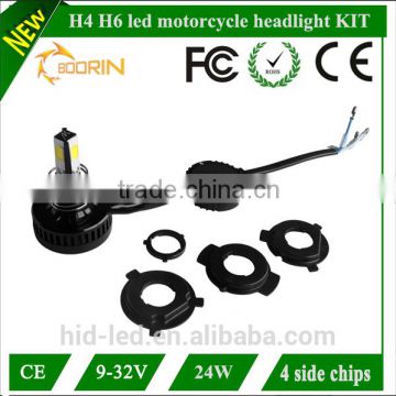High quality 4 sides H4 LED Headlight Bulb for Motorcycles