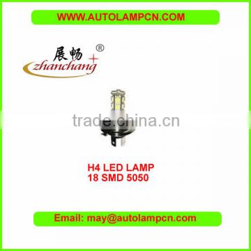 H4 12V LED headlight bulb 18SMD5050