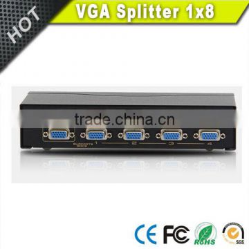 8 Port VGA Video Splitter - 1 in to 8 Out - 1 Pc to 8 Monitors
