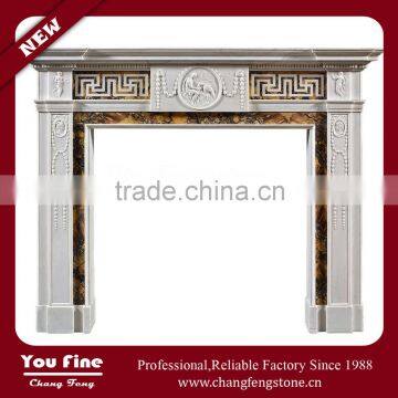 Decoritiive Indoor Marble Decorative Fireplace Mantel