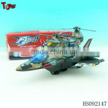 battery operated toy war plane with 12pcs lights