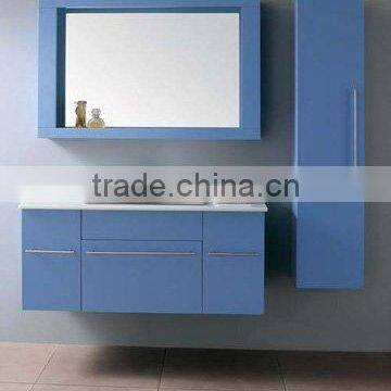 blue cabinet,bathroom vanity