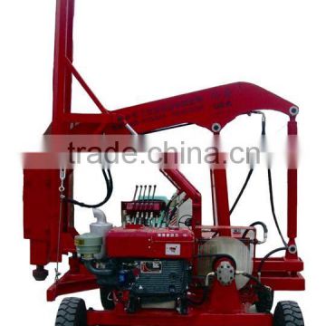 Highway Guard rail Hydraulic Pile driver dig for 3meter depth/construction machine/dig fundation machine