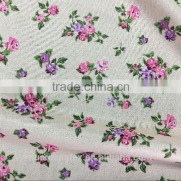 small flower print stretch waterproof fabric for women garment