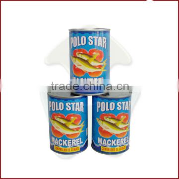 jack mackerel fish in tomato sauce 425gX24tins