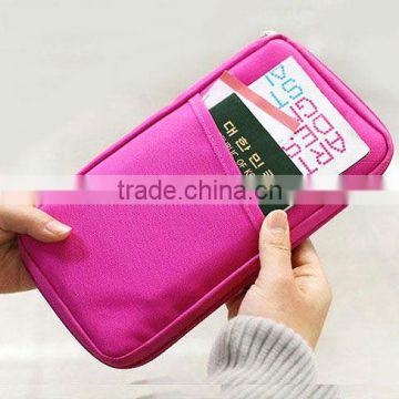 OEM Manufacture Cheap Passport Holder for Girls with Polyester Material