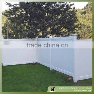 High quality beatiful white color cheap vinyl privacy fence full closed