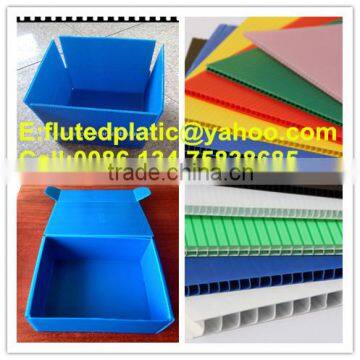 Collapsible PP plastic hollow storage boxes