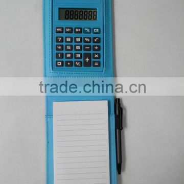 promotional mini cheap brand calculator notepad with pen