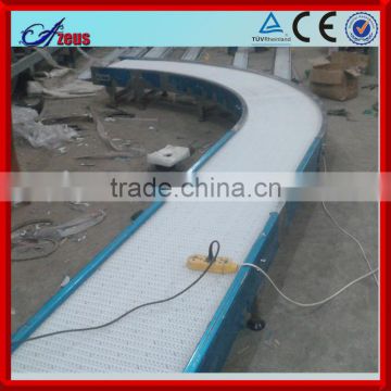 Adjustable speed plastic table top chain conveyor belt conveyor steel rollers steel conveyor belt