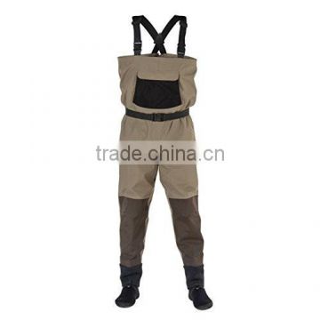 3 Layers Waterproof and breathable fabric fishing waist wader (Breathable-A)