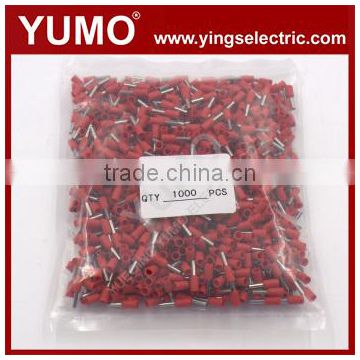 YUMO 100Pcs Insulated Wire Copper Connector Cord Pin End Crimp Terminals Kits AWG 10 Green E6012