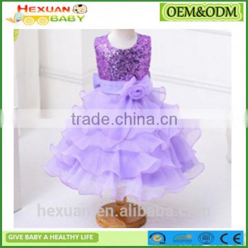 nonsleeve one piece kids long lace dress children girls colorful lace dress
