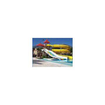 High Speed Stimulation Fiberglass Water Parks , Holiday Resort Water Games Structure
