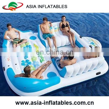 Giant Inflatable Floating Island Raft With Canopy