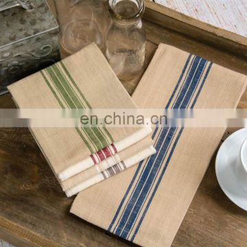 striped cotton linen yarn dyed kitchen tea towel