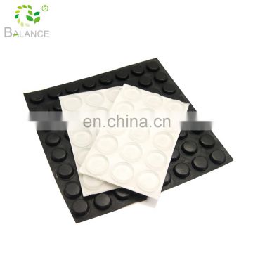 Glass table protection silicone rubber table pad with self-adhesive foot pad