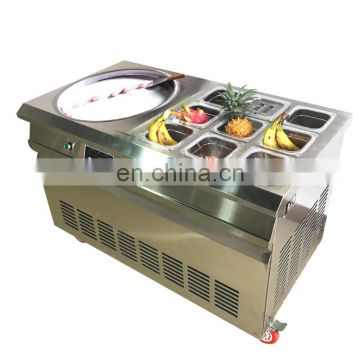 instant ice cream rolls machine thailand style roll fry ice cream machine with flat table