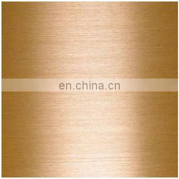 Hairline Finish Stainless Steel Color Sheet