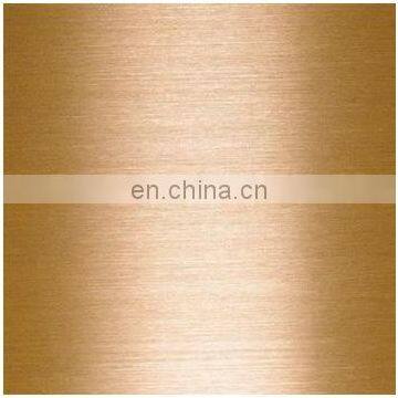 Hairline Finish Stainless Steel Color Sheet