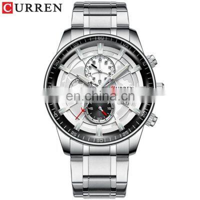 CURREN 8362 stainless steel  back 1 atm water resistant quartz image watch price supporter quartz watch