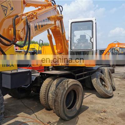 hyundai used wheel excavator 130 210 for sale