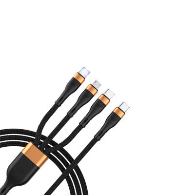 New Super quick charge Arrival 100W 3-in-1 Type-c C to Micro/Type C charging cable for Android /iPhone with data transfer