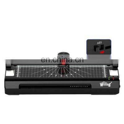 Willing OL288S Desktop Pouch Laminator A4 Size Max Key Power Time Office Paper Quartz Temperature Origin Roll Type