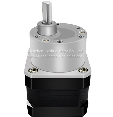 42mm Hybrid micro stepper motor 1.8 degrees square hybrid reduction motor outset shaft gear