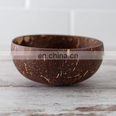 100% Eco Friendly Polished Outside Coconut Bowl Wholesale in bulk coconut fruit bowl made in Vietnam