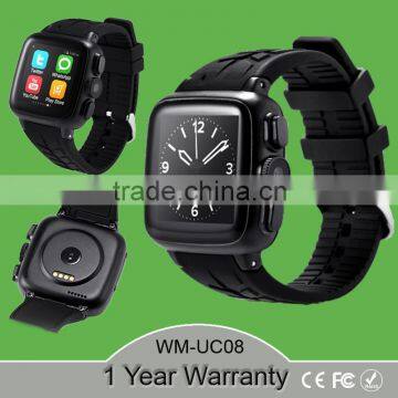 UC08 Wifi Smart Watch 3.0MP camera Support SIM Card for android phone Heart rate monitor Superior waterproof IP67 PK K18 X1