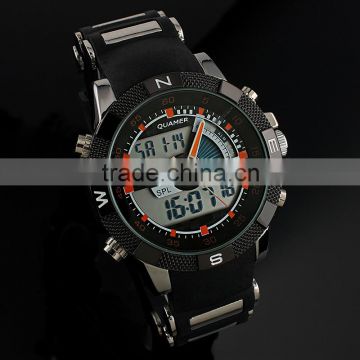 Best fashion sport style wholesale dual time digital watch mens sport wrist watch WS078