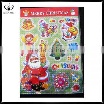 2013 gift xmas decoration items christmas glitter sticker